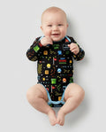 Pixel Game Lover Matching Bamboo Bodysuit