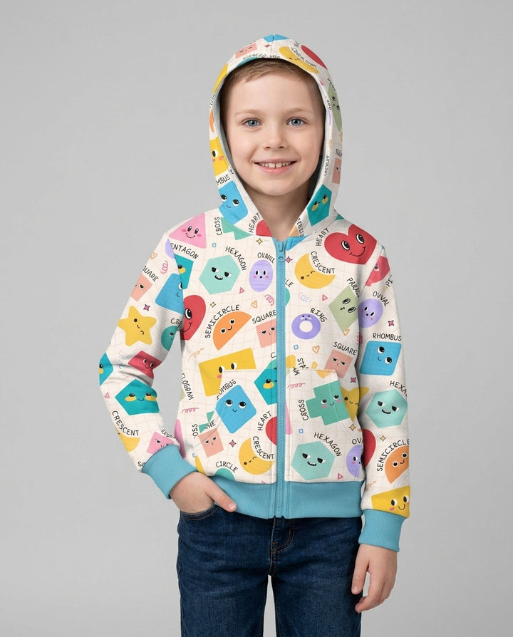 Happy Shape Squad Family Matching Bamboo Zip Hoodie