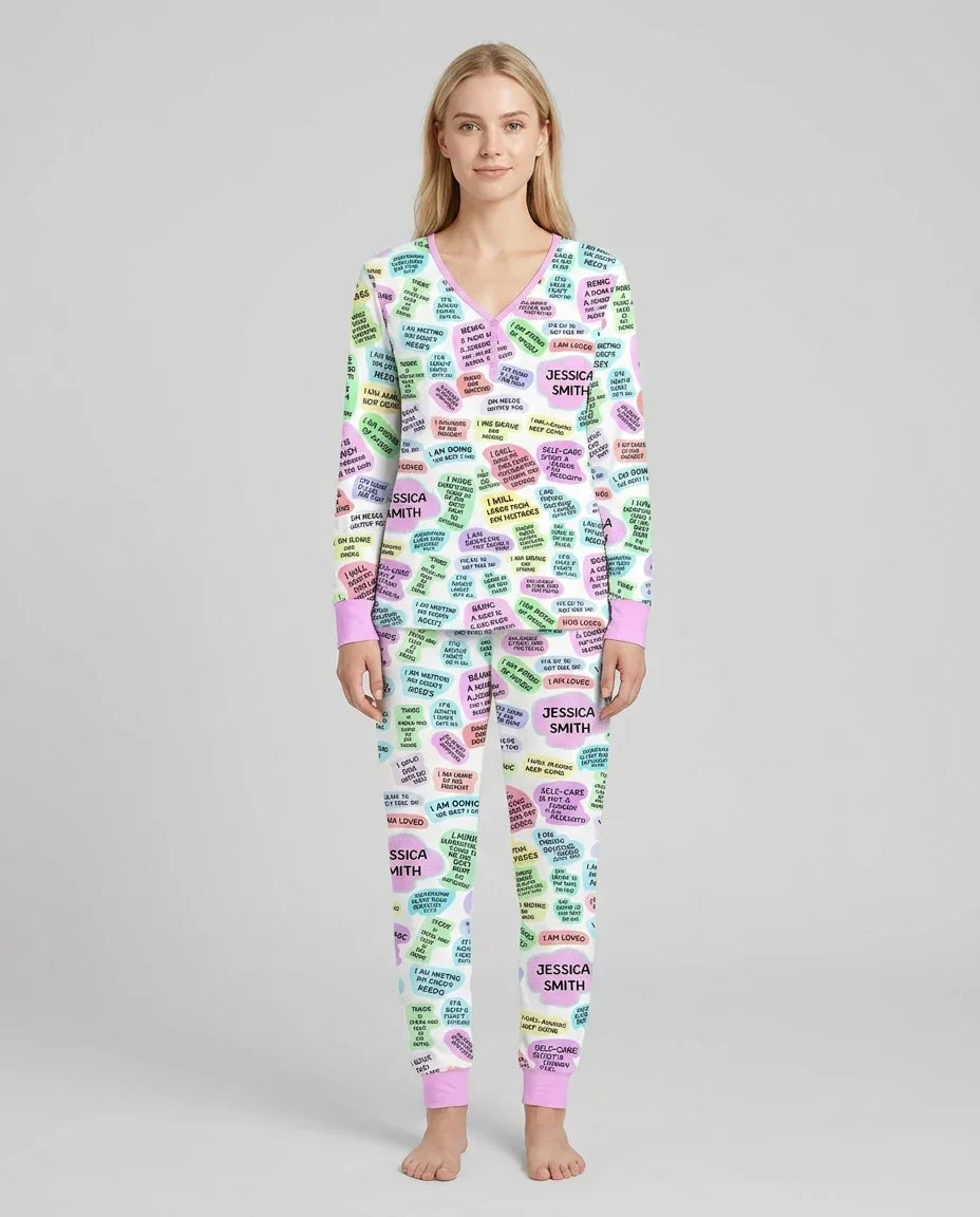 Mom & Baby Daily Affirmation Bamboo Women Pajama Set