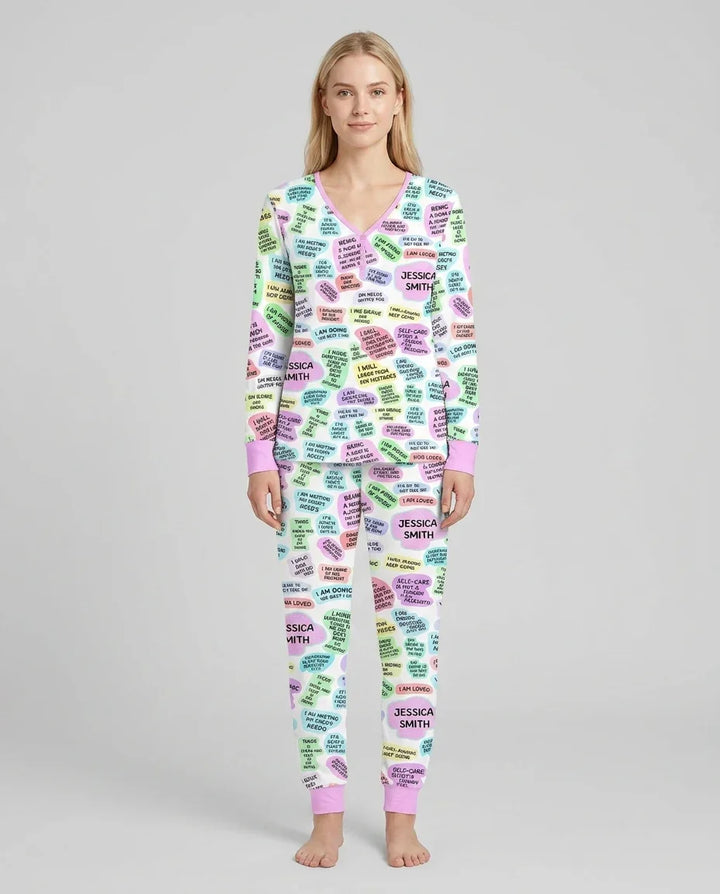 Mom & Baby Daily Affirmation Bamboo Women Pajama Set