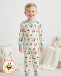 Silly Little Puns Bamboo Two Piece Long Sleeve Pajama Set