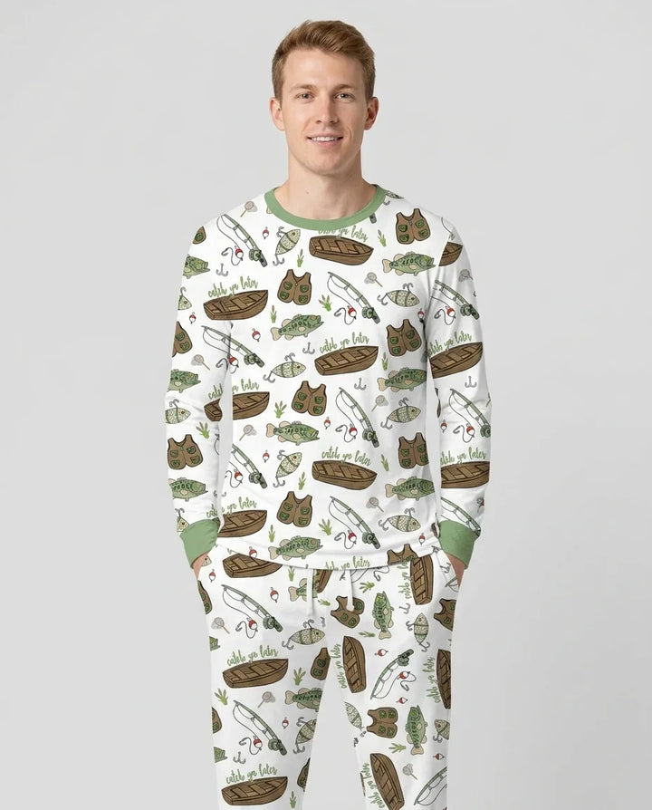 Catch Ya Later Bamboo Men's Pajama Set