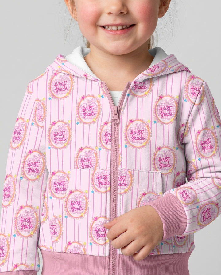 Custom Grade School Sweetie Bamboo Zip Hoodie
