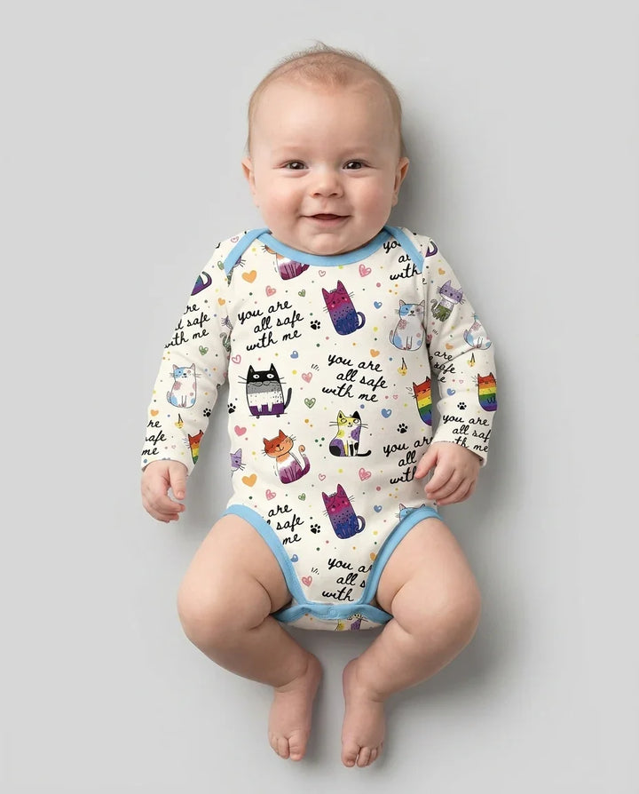 Loved & Safe Kitties Family Matching Bamboo Bodysuit