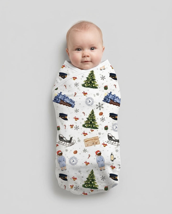 North Pole Adventure Bamboo Swaddle Blanket