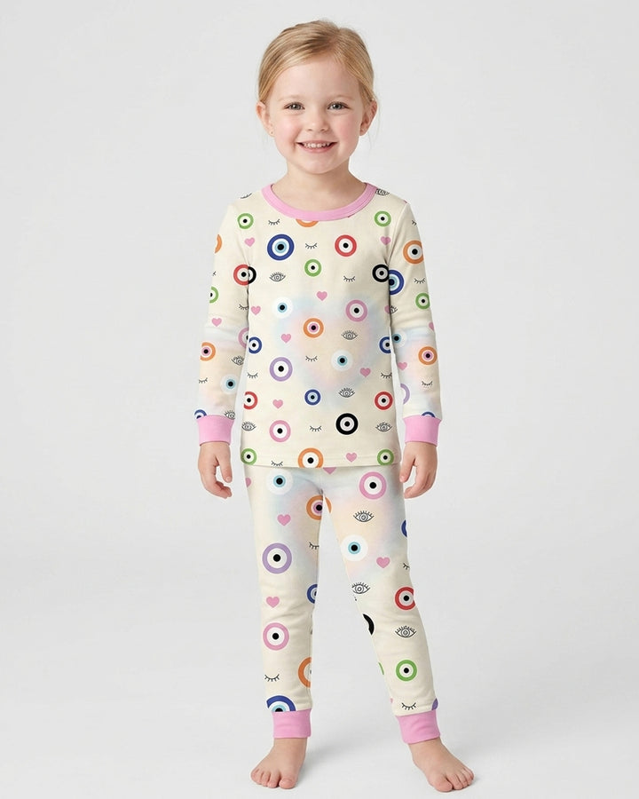 Evil Eye Bamboo Two Piece Long Sleeve Pajama Set