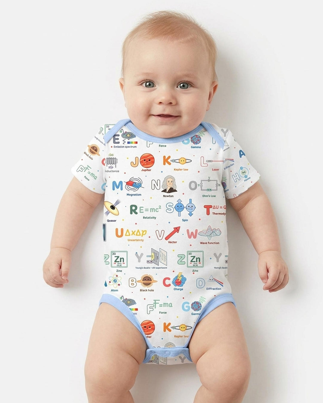 The Physics Alphabet Bamboo Bodysuit