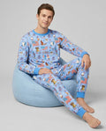 Hand Drawn Patriotic Iconic Bamboo Men's Pajama Set