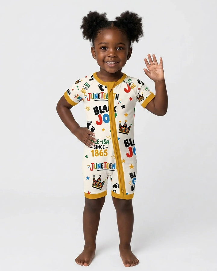 Juneteenth Black Girl Magic Bamboo Shorty Zippy