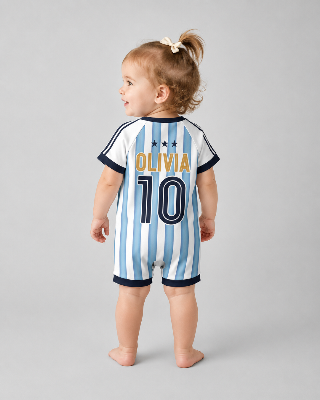 Custom Name Argentina Spirit Bamboo Shorty Zippy