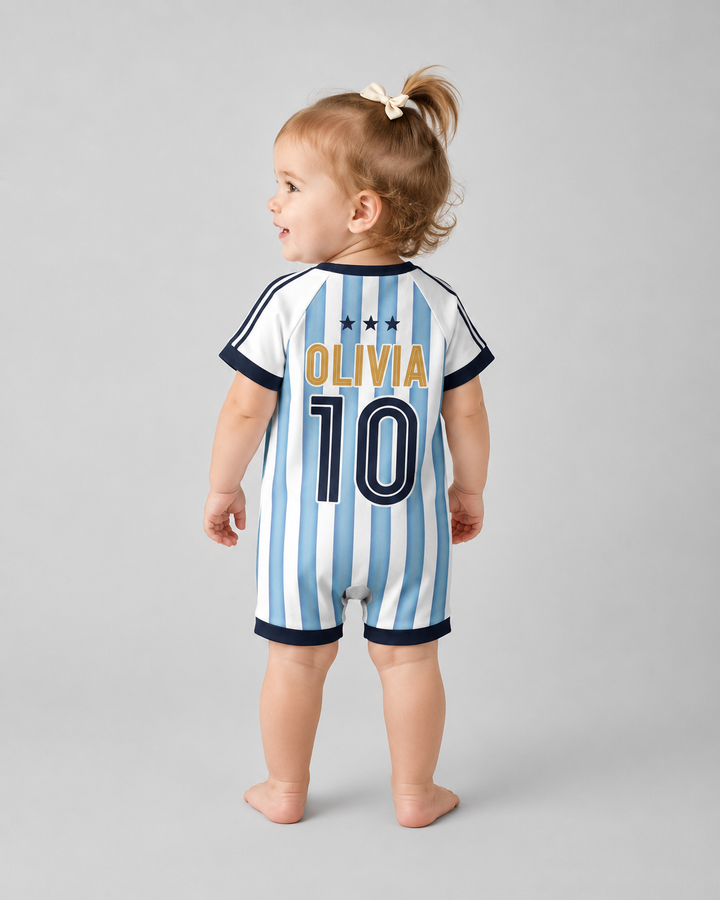 Custom Name Argentina Spirit Bamboo Shorty Zippy