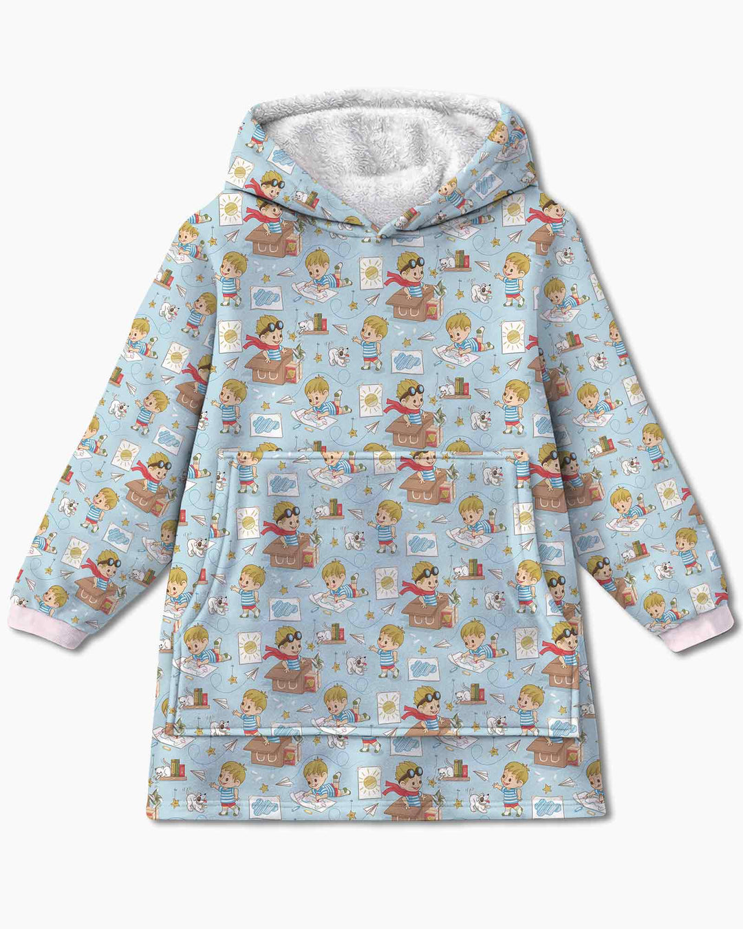 Tiny Explorer Tales Bamboo Blanket Hoodie