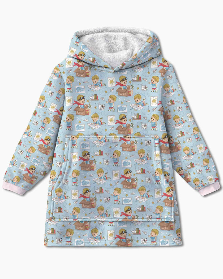 Tiny Explorer Tales Bamboo Blanket Hoodie