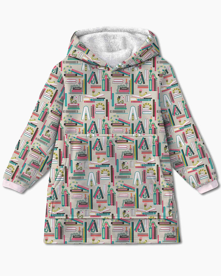 Bookworm Adventures Bamboo Blanket Hoodie