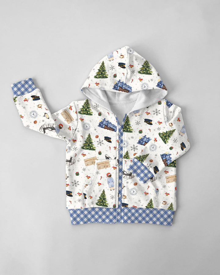 North Pole Adventure Bamboo Zip Hoodie