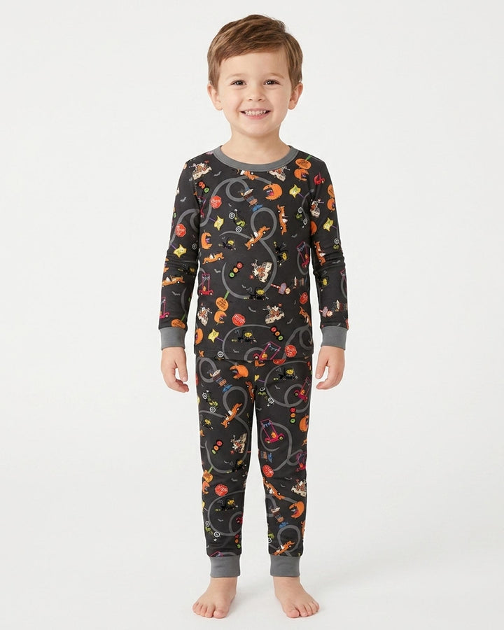 Trick or Treat Bamboo Two Piece Long Sleeve Pajama Set