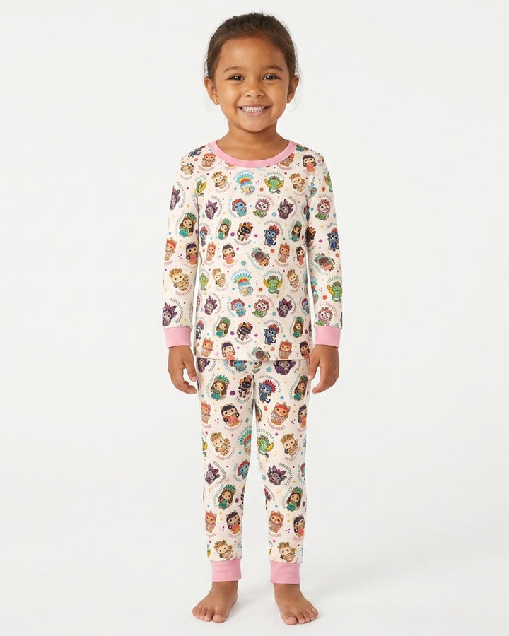 Michi Fiesta Azteca Bamboo Two Piece Long Sleeve Pajama Set