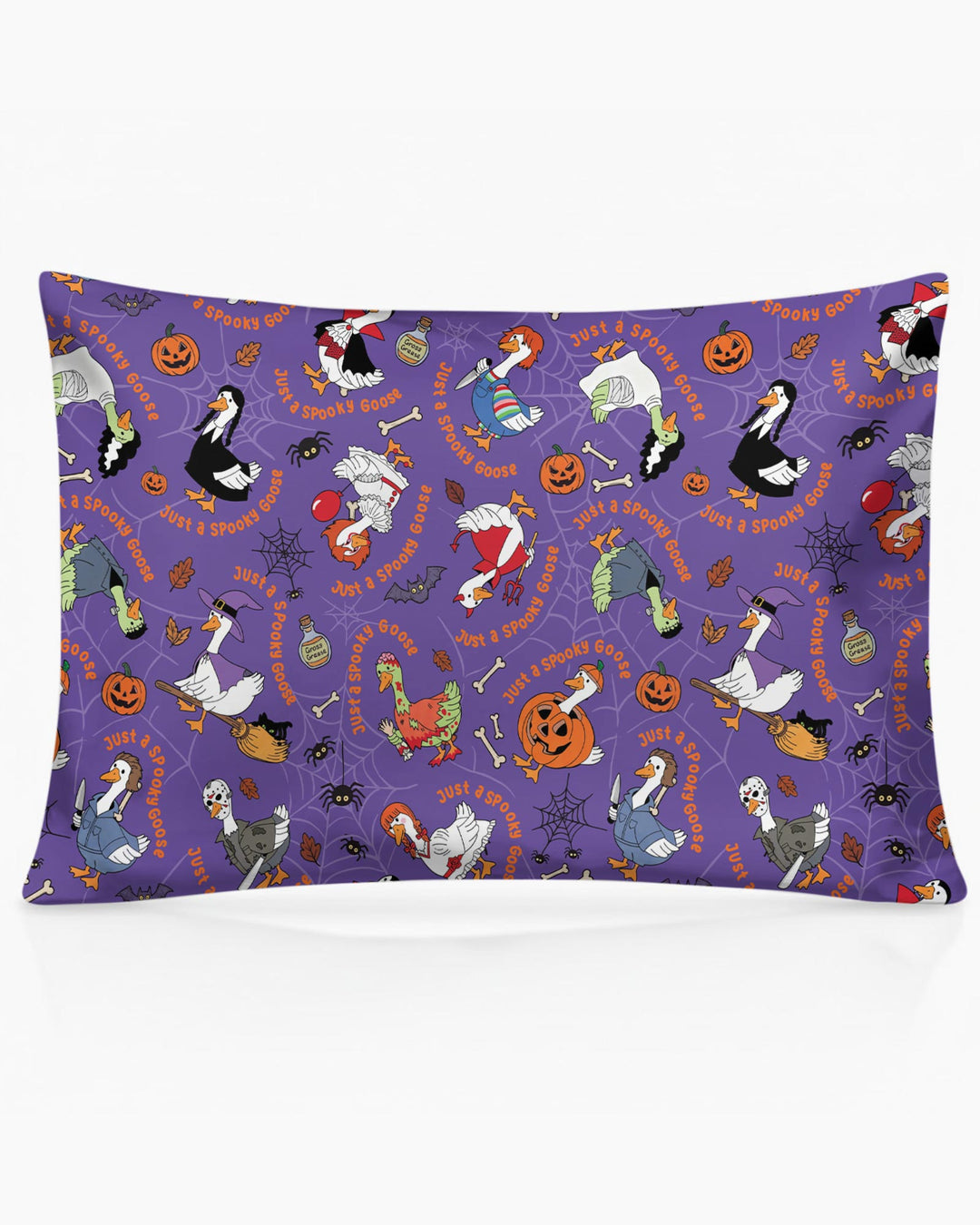 Just A Spooky Goose Family Matching Bamboo Pillow Case