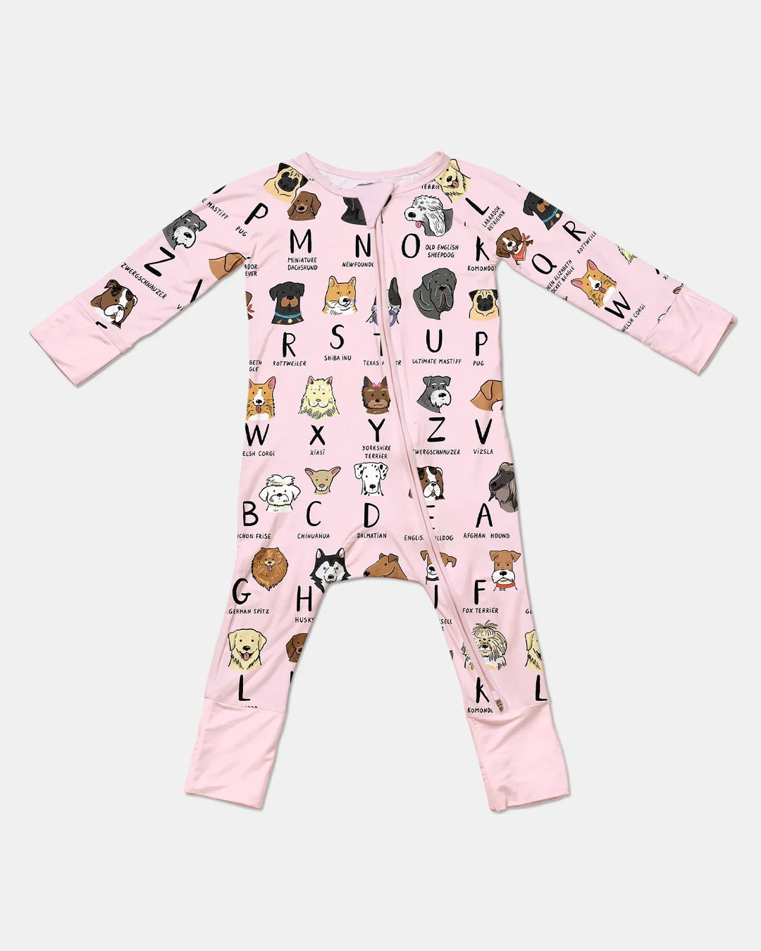 Funny Dogs Alphabet Bamboo Convertible Zippy