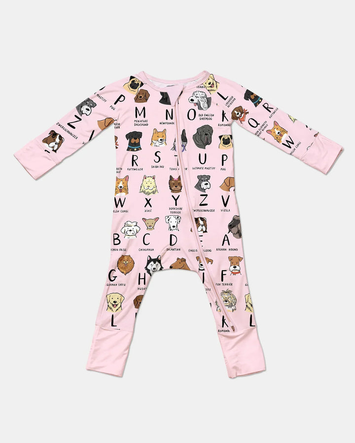 Funny Dogs Alphabet Bamboo Convertible Zippy