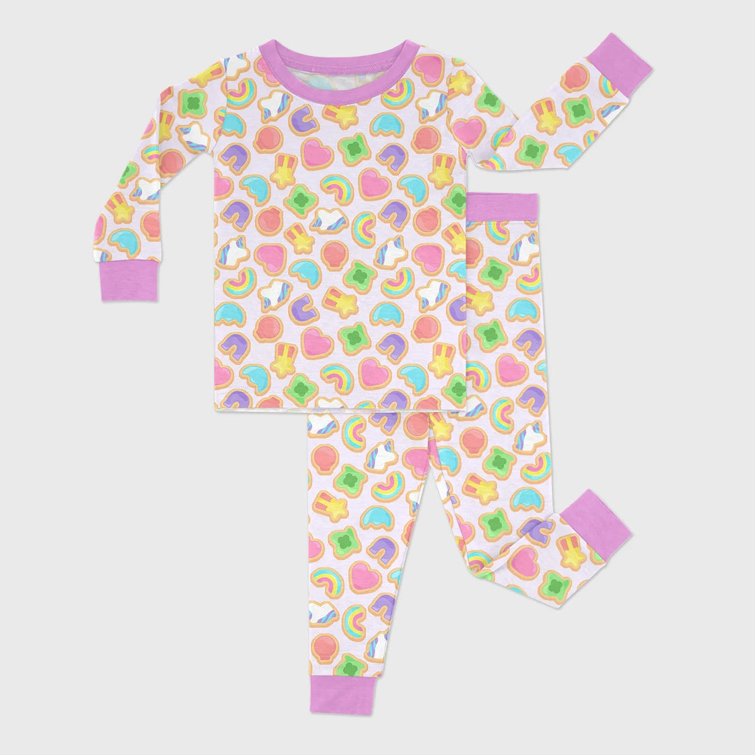 Lucky Marshmallow Cookies Bamboo Two Piece Long Sleeve Pajama Set