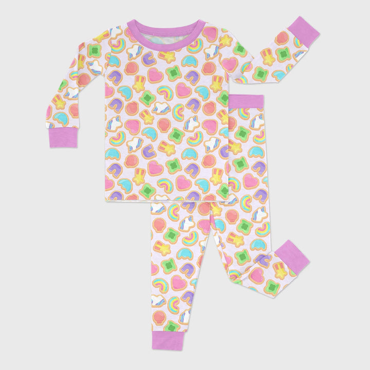 Lucky Marshmallow Cookies Bamboo Two Piece Long Sleeve Pajama Set