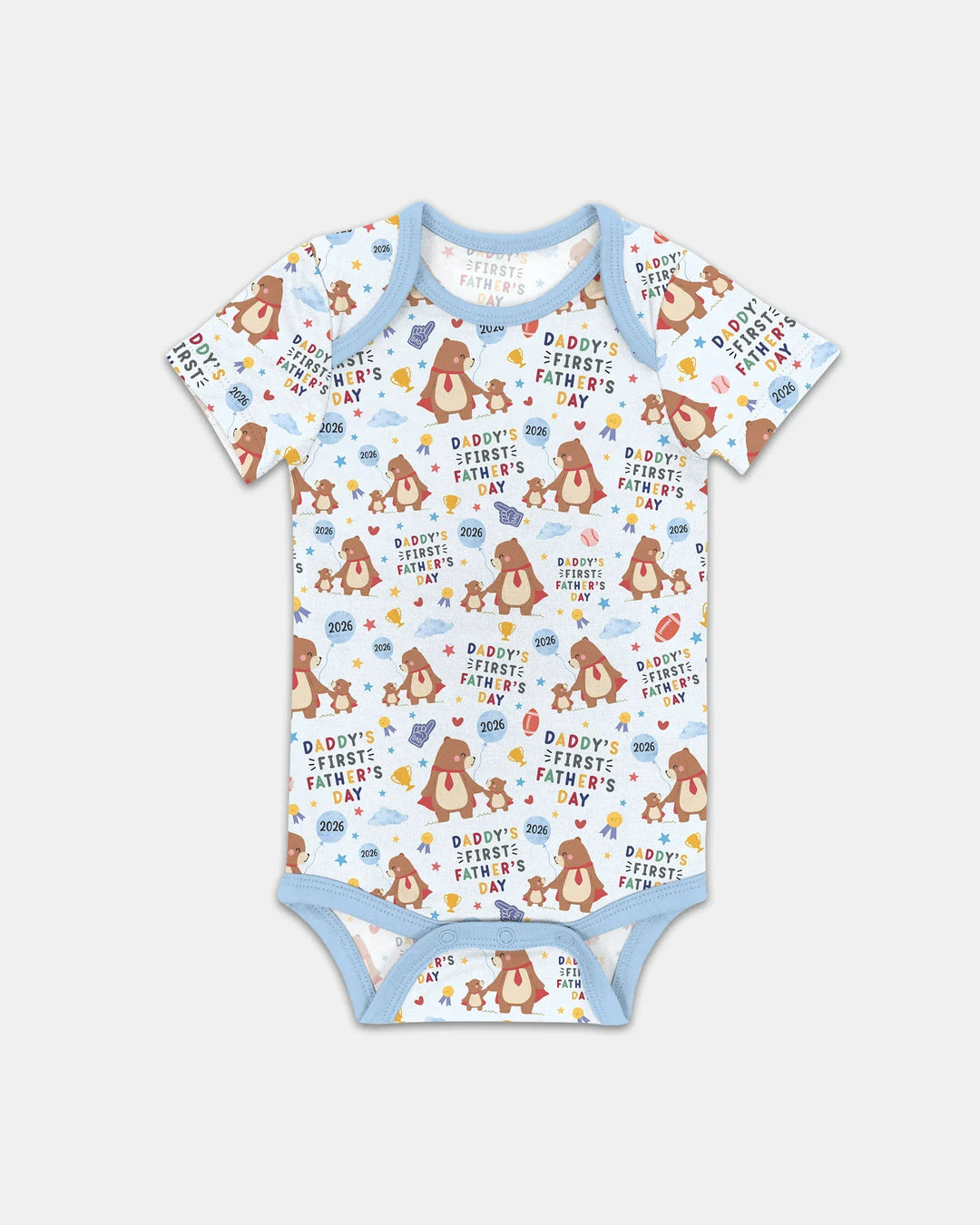 First Father's Day Daddy Bear Family Matching Bamboo Bodysuit