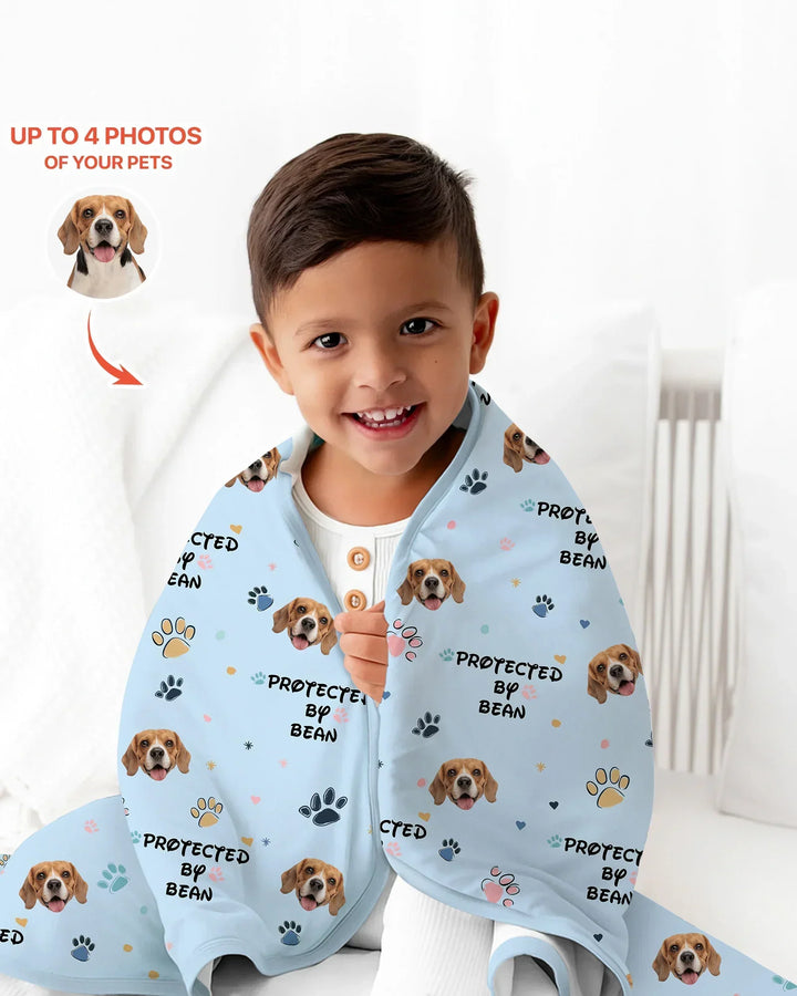 Custom Dog Pattern Bamboo Blanket