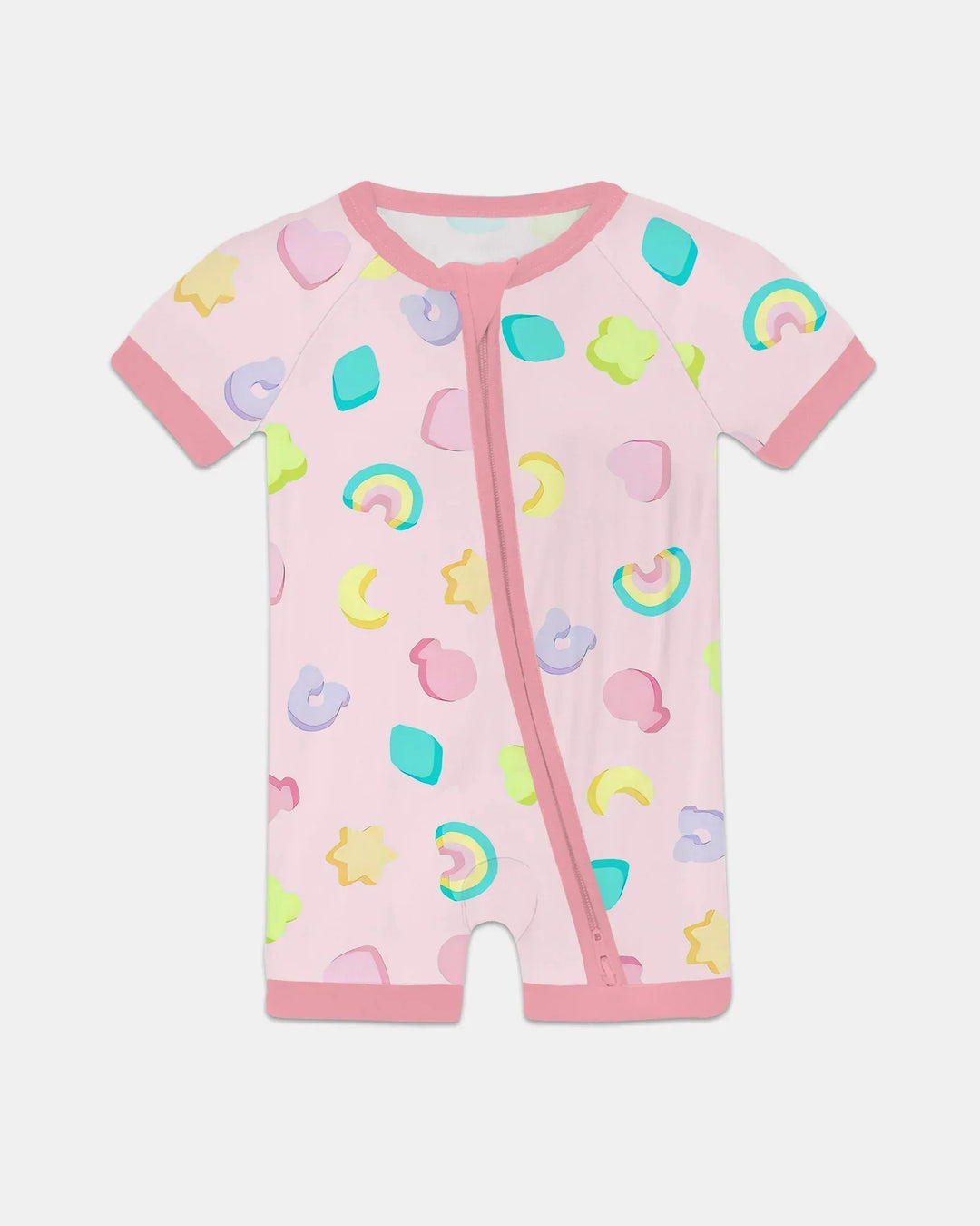Pastel Lucky Charms Scatter Bamboo Shorty Zippy