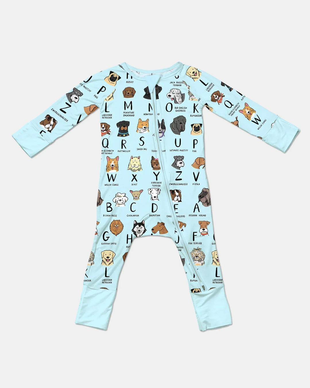 Funny Dogs Alphabet Bamboo Convertible Zippy