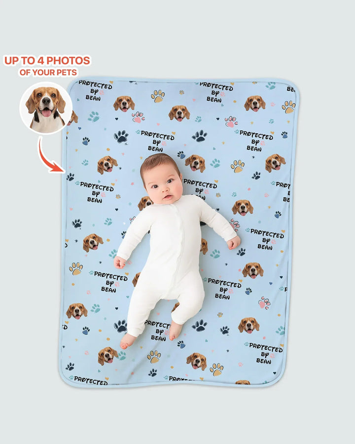 Custom Dog Pattern Bamboo Blanket