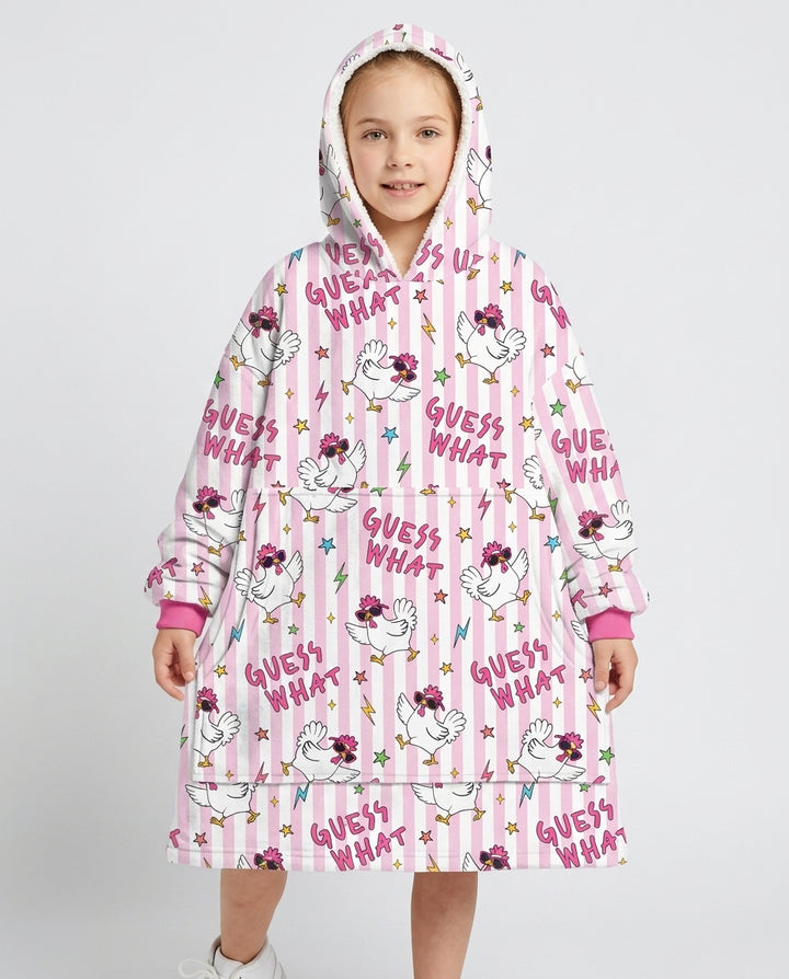 Guess What Chicken Butt! Bamboo Blanket Hoodie