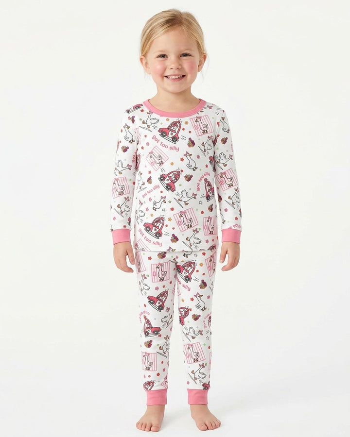 Got Too Silly  Bamboo Two Piece Long Sleeve Pajama Set