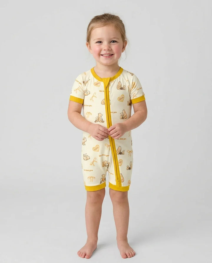Sweat Yellow Mama Bear Shorty Zippy