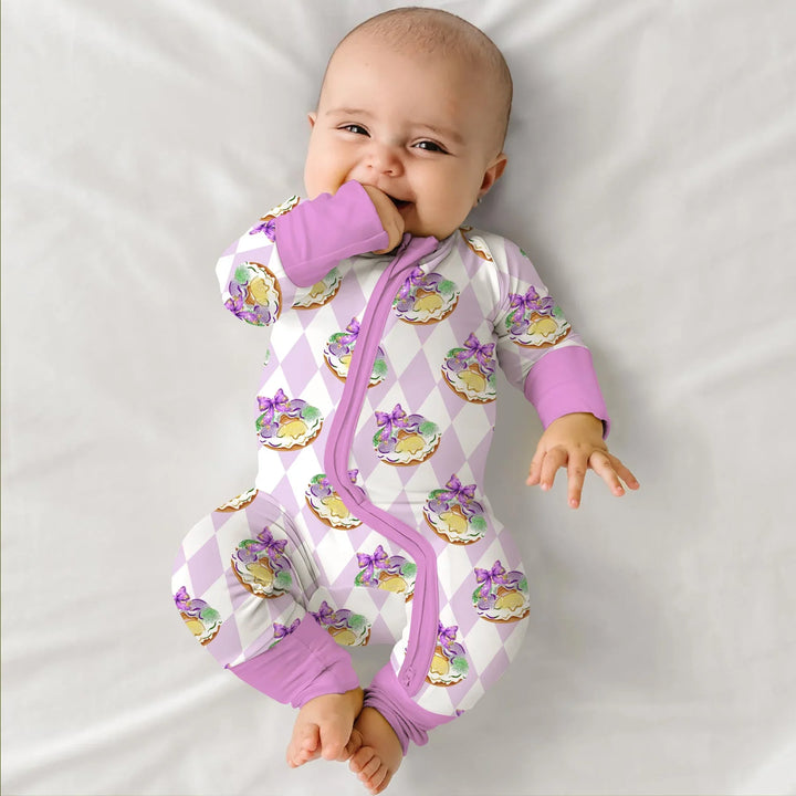 Mardi Gras Donut Bamboo Convertible Zippy