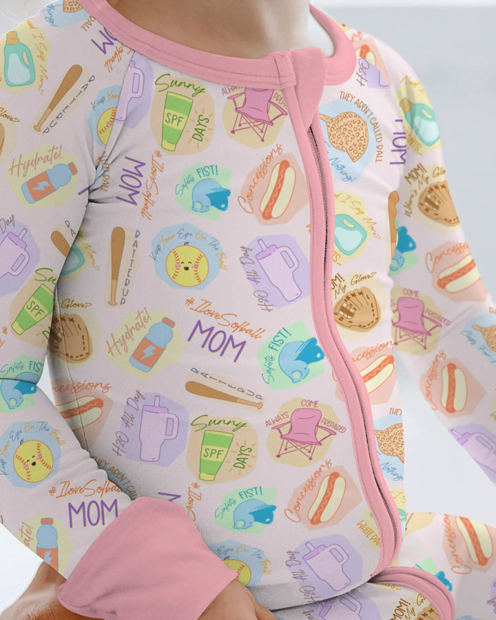 SoftBall Mom Saves The Days Bamboo Convertible Zippy