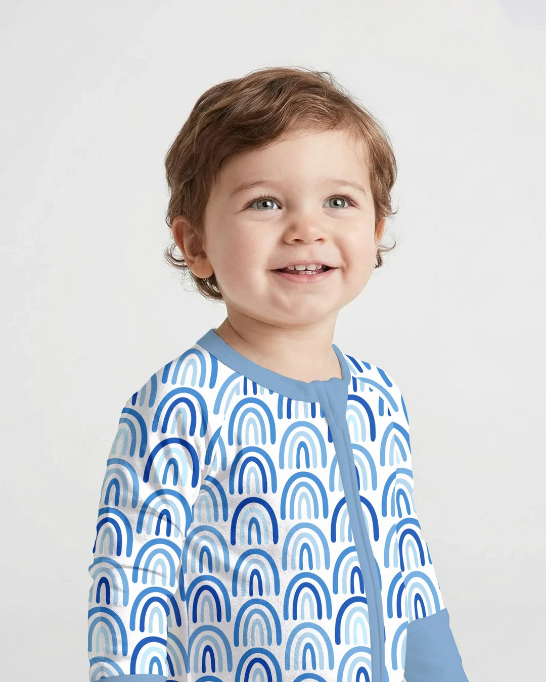 Sky Blue Rainbows Bamboo Convertible Zippy