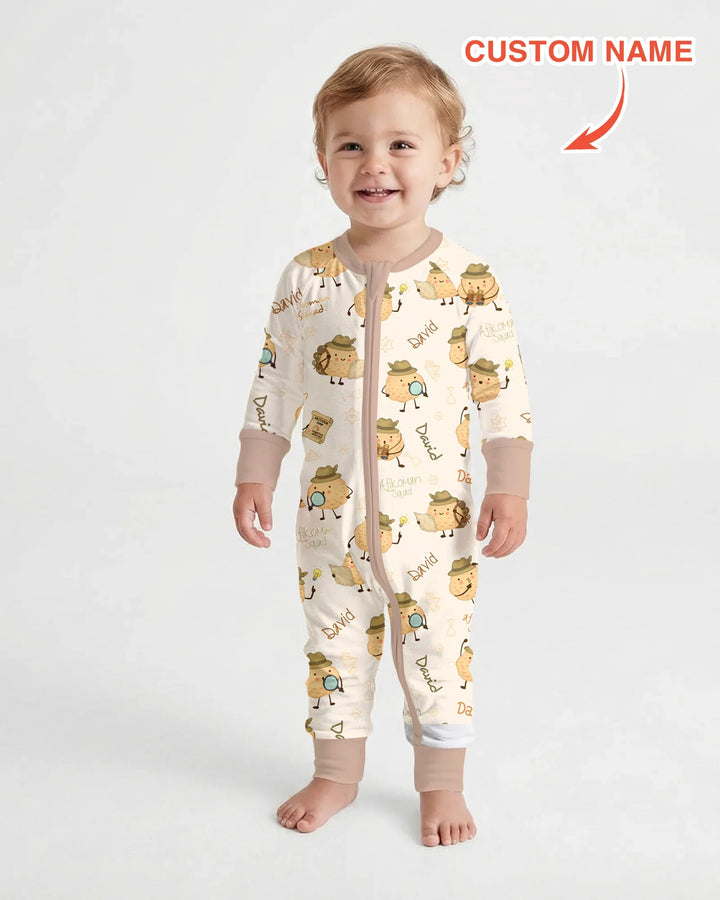 Custom Name Passover Afikoman Bamboo Convertible Zippy