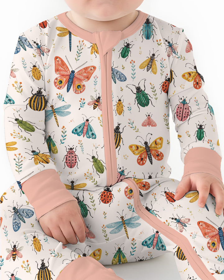 Folk Art Insects Bamboo Convertible Zippy