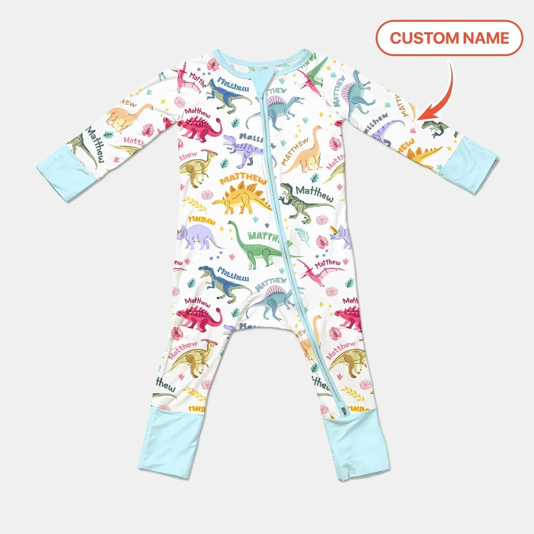 Dino Roar Custom Name Bamboo Convertible Zippy