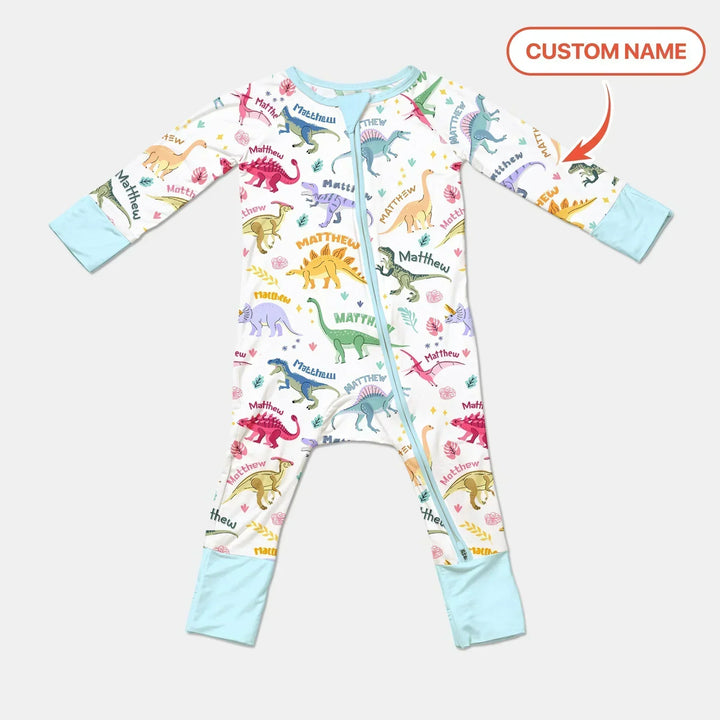 Dino Roar Custom Name Bamboo Convertible Zippy