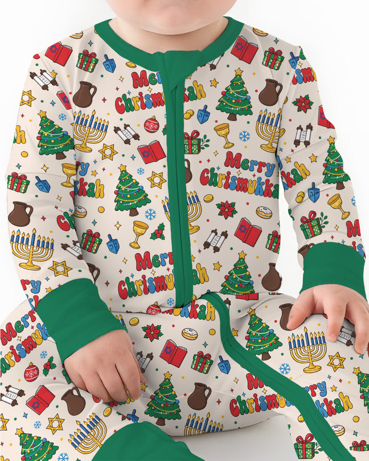 Merry Chrismukkah Bamboo Convertible Zippy
