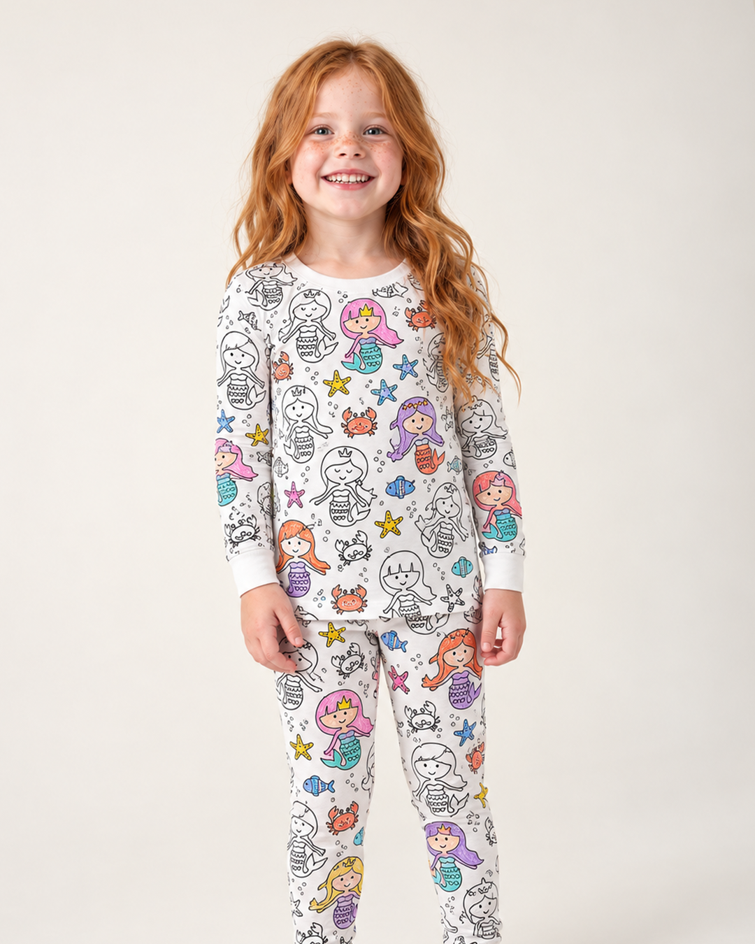 All Colorable Bamboo Two Piece Long Sleeve Pyjamas Set