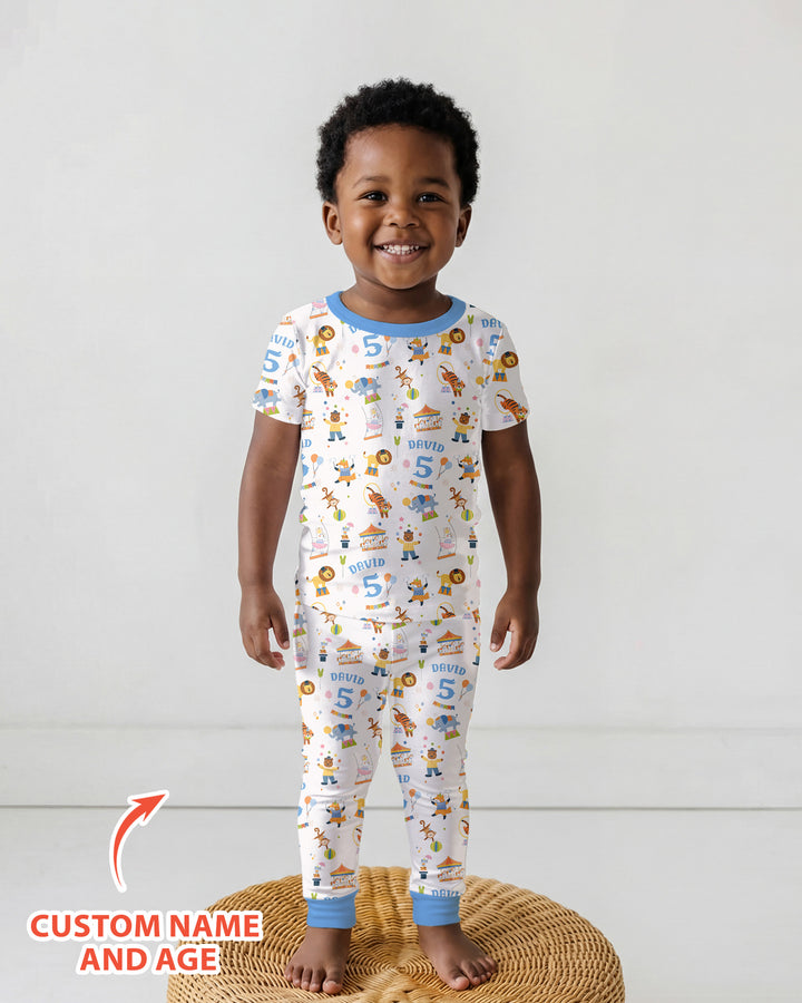 CUSTOM Template Bamboo Two Piece Short Sleeve Pyjamas Set