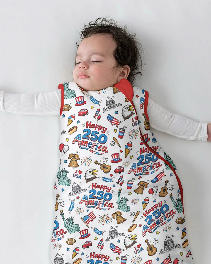 Happy 250 America I love USA Bamboo Sleep Bag