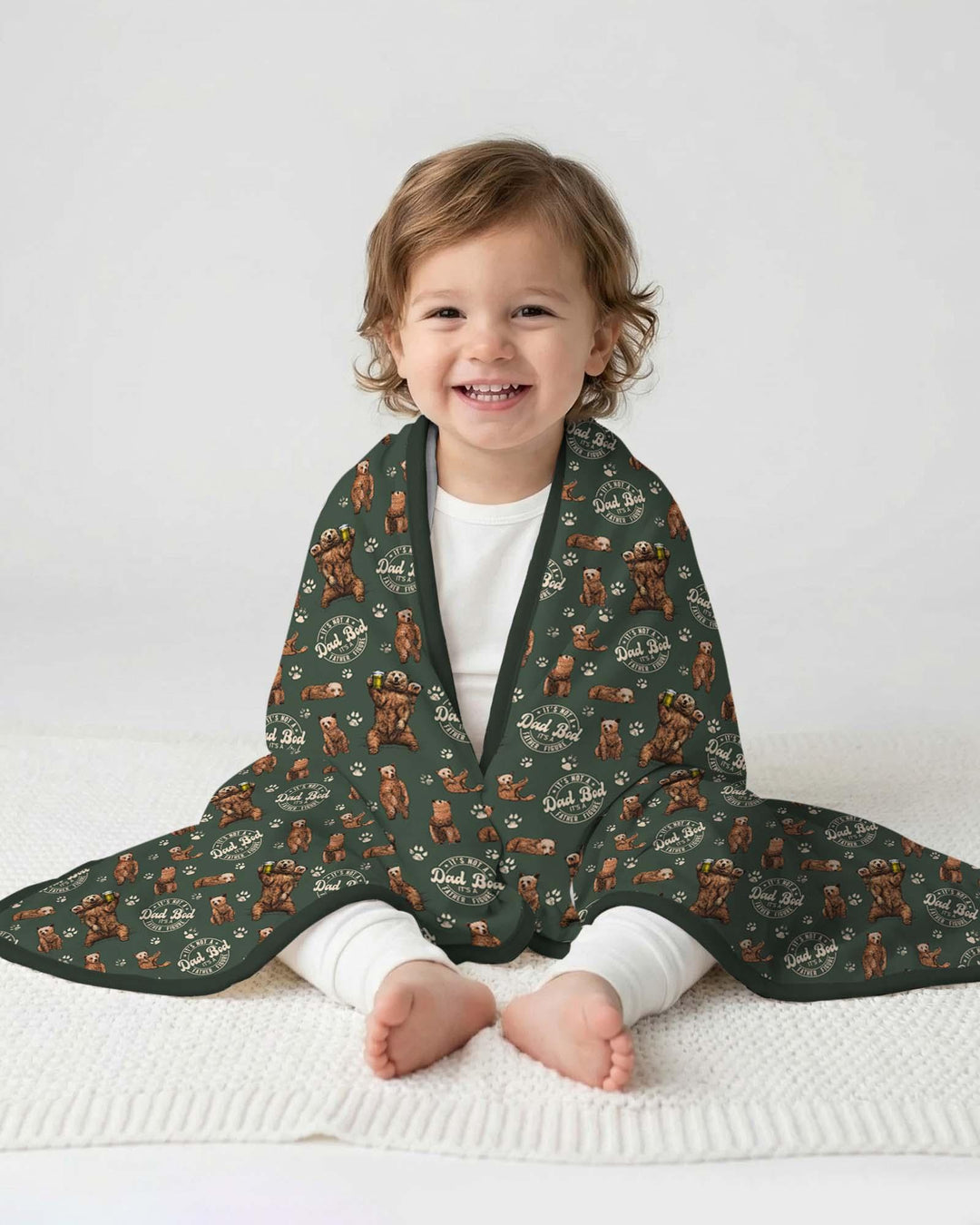 Daddy Bear It's Not A Dad Bod Bamboo Blanket