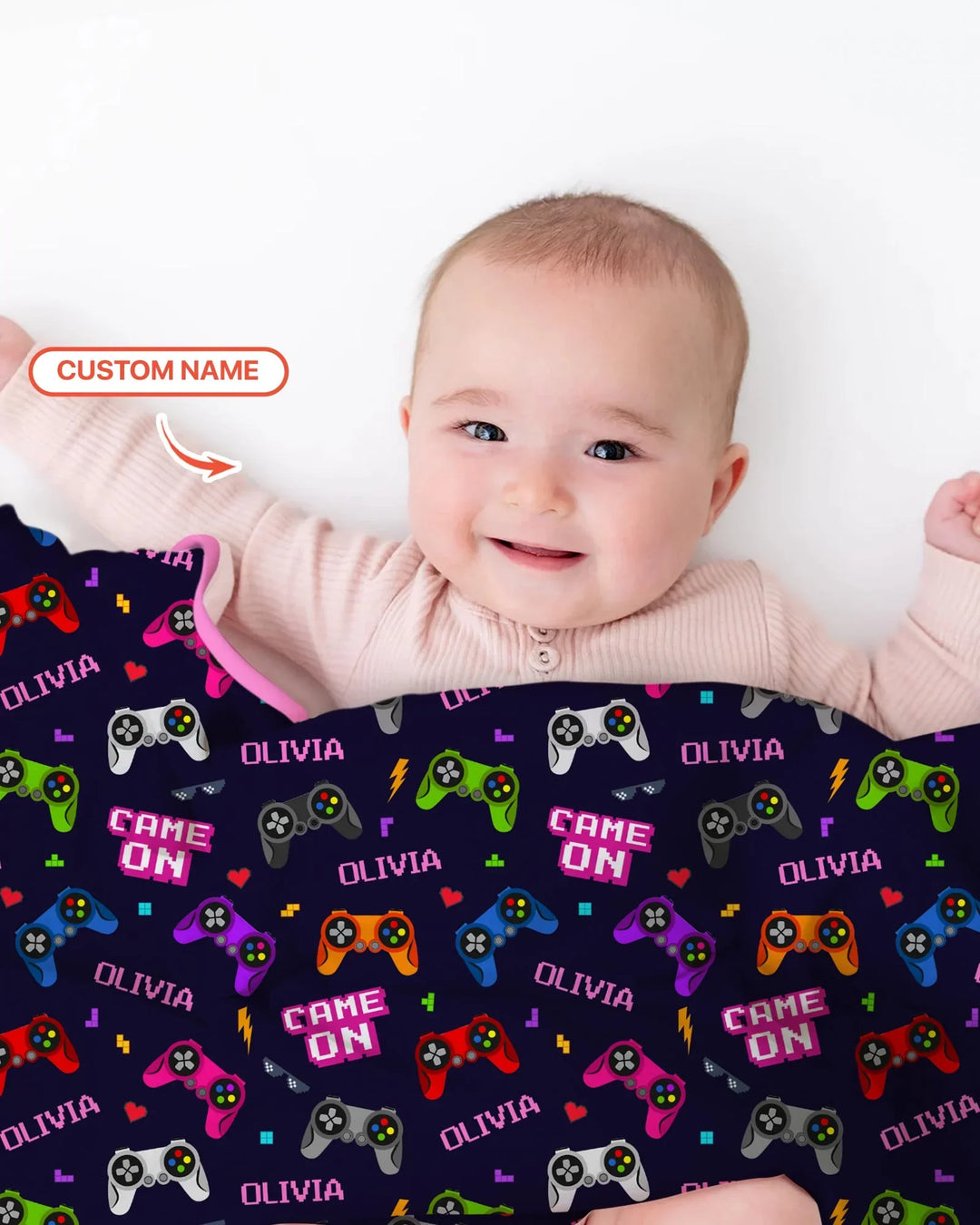 Custom Name Game On Family Matching Bamboo Blanket