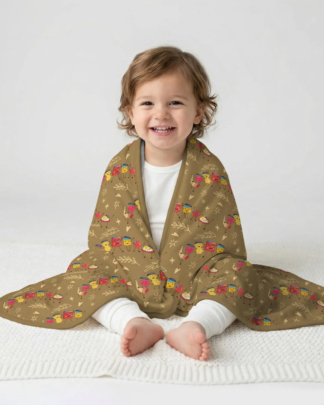 Let's Celebrate Rosh Hashanah Bamboo Blanket