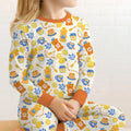 Honey Bear Bottle Bamboo Two Piece Long Sleeve Pajama Set