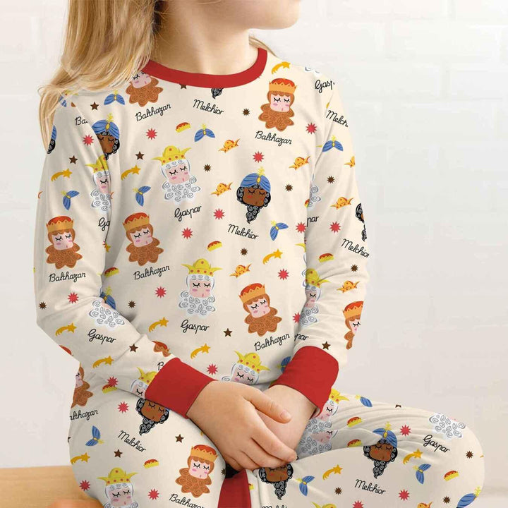 Tres Reyes Magos Bamboo Two Piece Long Sleeve Pajama Set